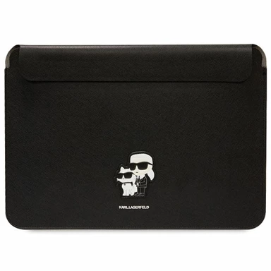 KARL LAGERFELD Futrola Saffiano Karl&Choupette, za prijenosno računalo 14", crna